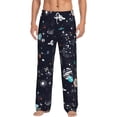 thumbnail image 2 of Picia Galaxy2 Mens Soft Woven Cotton Elastic Waistband Sleep Pajama Pant Lounge Sleep Pant With Pockets And Drawstring-Small, 2 of 9