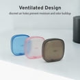 thumbnail image 2 of Transparent Slim Retainer Holder, Small Travel Night Guard Case Fits in Pocket, Stylish Retainer Case with Vent Holes, Sleek Compact Aligner Case Compatible with Invisalign (Dark Grey), 2 of 6