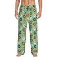 thumbnail image 2 of Kdxio Christmas Donuts Print Men's Sleep Pajama Pant Lounge Pants with Pockets, 2 of 8