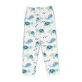 thumbnail image 6 of Uemuo Sea Turtle Pattern Women's Wide Leg Palazzo Lounge Pants with Pockets Light Weight Loose Comfy Casual Pajama Pants-Small, 6 of 9