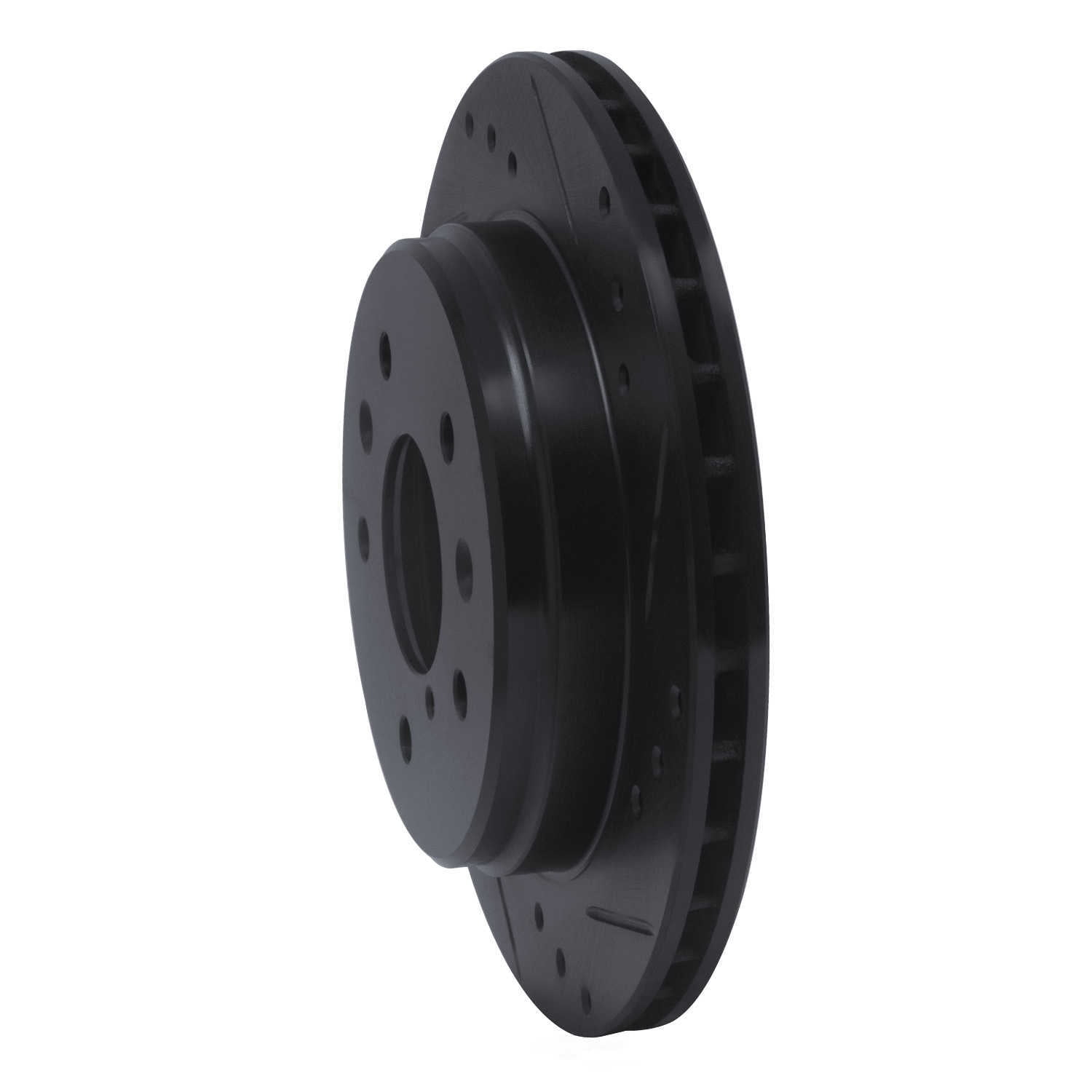 Dynamic Friction Company 633-80015R DFC Brake Rotor - Drilled And Slotted - Black