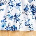 thumbnail image 4 of Girls Dress Outfits Toddler Girls Long Dress Size 14-16 Sleeve Flower Prints Dress Dance Party Dresses Clothes Z9-Blue, 160, 4 of 9
