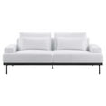 thumbnail image 5 of Sofa Couch, White, Fabric, Living Kitchen Cafe Bistro Hospitality Restaurant, Modern Contemporary HB34540, 5 of 9