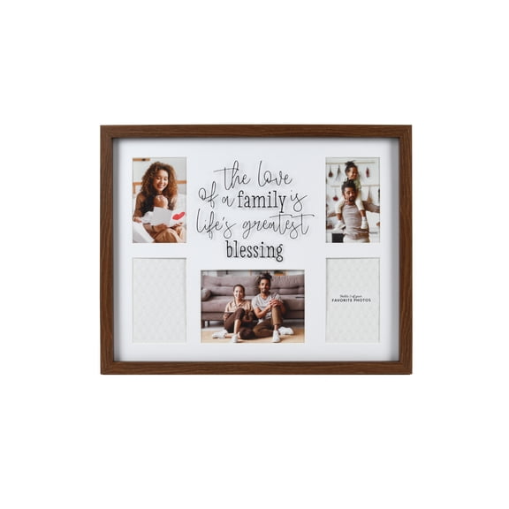 Prinz 5-Opening 16X20 Enjoy The Little Things Collage Picture Frame, Multi-Size Photos, Black-Brown