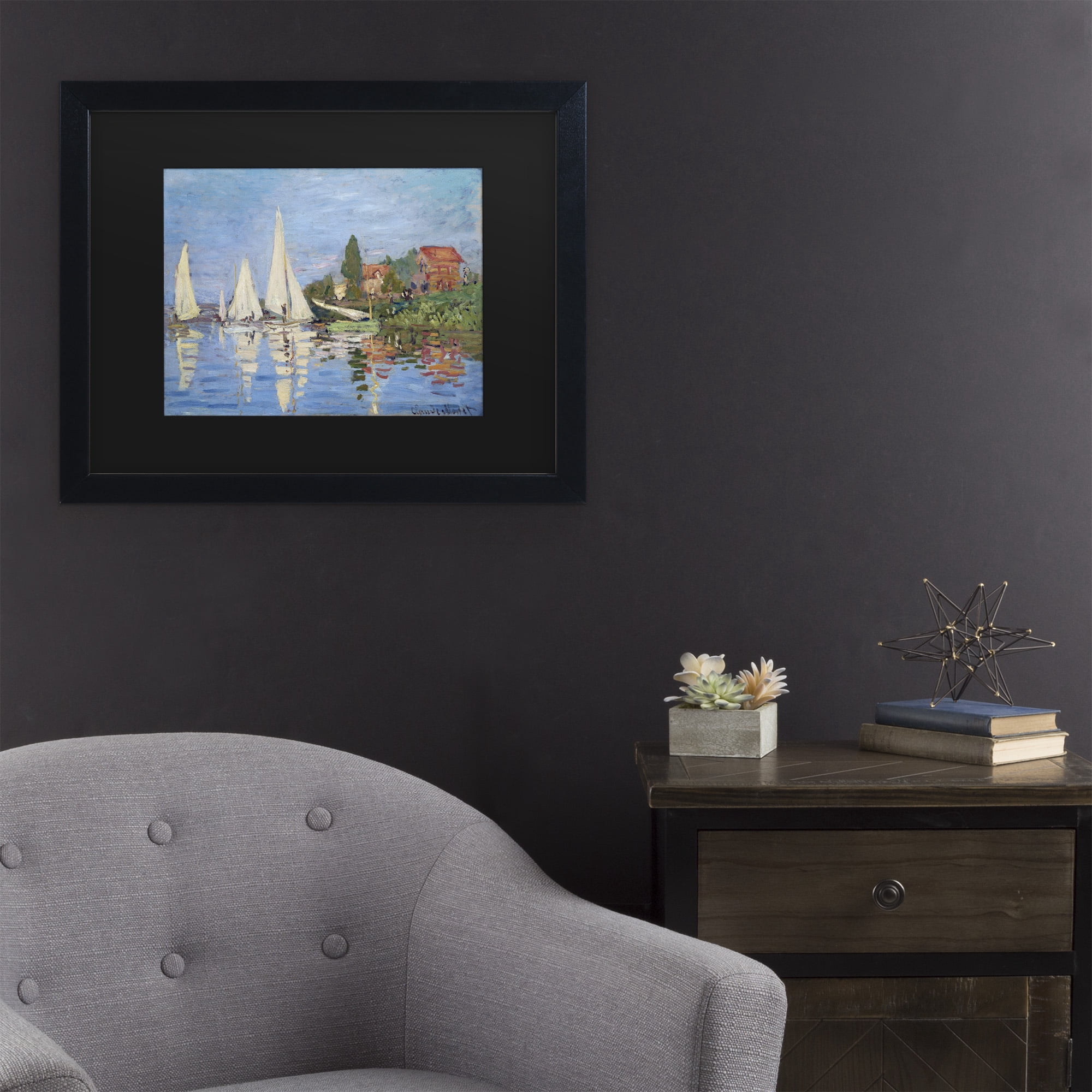 Trademark Fine Art 'Regatta at Argenteuil' Canvas Art by Claude Monet