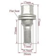 thumbnail image 5 of 4pcs 17mm Car Wheel Nuts Bolts Flat Seat For Peugeot 206 308 3008 207, 5 of 5