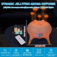 thumbnail image 4 of BOHOFAM Essential Oil Jellyfish Diffuser 280ML,2 Modes of Flame and Jellyfish humidifier,Spray Mist When Hearing Sound,Diffusers for Home, 4 Essential Oils-Mysterious, Relaxation, Sweet, Happy (White), 4 of 7