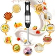 thumbnail image 6 of 5 in 1 Immersion Hand Blender Mixer with 800W Motor, 12-Speed, Stainless Steel Blades, Chopper, Beaker, Whisk & Frother for Smoothies,  Food, Soups, 6 of 8