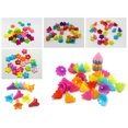 thumbnail image 2 of U8MO Craft DIY Mixed Bright Color Acrylic Bell Trumpet Flower Beads Cap Jewelry-6# 50Pcs 22mm, 2 of 9