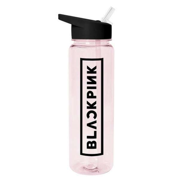 BlackPink - Botella de Agua Diseño Logotipo de Plástico (Rosa