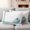White Blue, variant on Pink Pumpkin Outdoor Waterproof Pillow Covers, Thanksgiving Fallen Leaves Autumn Stripe Decorative Square Throw Pillowcase Sofa Cushion Sham for Patio/Couch/Chair, 24"x24" 2 Pack