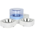 thumbnail image 3 of Comedero automático multifunción para mascotas, bebedero para perros y gatos con diseño de múltiples cuencos (bebedero con doble cuenco (azul)), 3 of 14