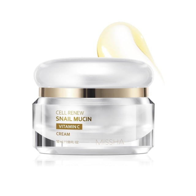 Crema MISSHA Cell Renew con mucina de caracol y vitamina C, 50 ml
