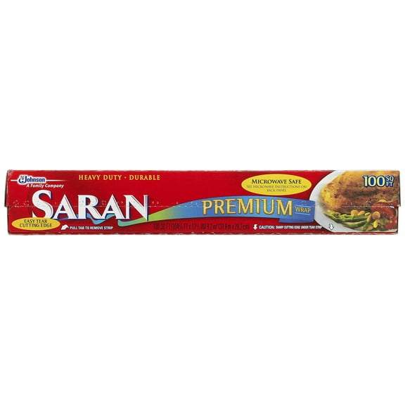 Saran Premium Plastic Wrap, OKA4 100 Sq Ft