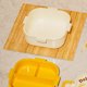 thumbnail image 4 of Lonchera Escolar Portátil con Cubiertos | Fiambrera Infantil | Apta para Microondas | Contenedor de Alimentos de 850ml | Recipiente Portátil con 4 Compartimentos, 4 of 5