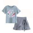 thumbnail image 3 of Lovebay Kid Toddler Girls Floral Dress Outfit T-shirt Tops + Tutu Skirt Party Clothes 2-10 Years, 3 of 12