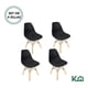 thumbnail image 2 of Silla Tipo Eames Moderna Set 4 Pzas Para Comedor Minimalista negro 1, 2 of 7