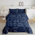 thumbnail image 2 of Feelyou Navy Cartoon Truck Bedding Comforter Set, Kawaii Airplane Car Twin Comforter Sets, Teens Kids Boys Girls Reversible Bedding Set, Luxury Bedroom Decor, 2-Piece, 2 of 8