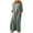 Army Green, variant on asdoklhq Womens Dresses,Women Summer Casual Full Sleeve O-Neck Solid Linen Long Dress