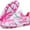 Long-pink, variant on Kids Soccer Shoes Athletic Outdoor Football Cleats Athletic Firm Ground Comfortable Court Spikes