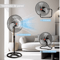 thumbnail image 2 of Ventilador 18 Pulgadas Pedestal Piso Pared 3 En 1 Con Aspas Metal Xtellar plateado, 2 of 3