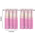 thumbnail image 4 of Vintage Abstract Oil Watercolor Tier Cafe Curtains for Bathroom Living RV Rod Pocket Window Drapes 36 Inch 2 Panels Set 28"x36" 2 Panels Window Treatment Tiers, 4 of 4