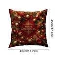 thumbnail image 5 of Christmas Pillow Covers for Decorations 18x18" Christmas Decorative Pillow Cases with Soft Fabric Hidden Zipper for Couch Sofa Bed, Soft and Breathable Home Decors Cushion Covers, 5 of 7