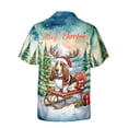 thumbnail image 2 of Merry Christmas Santa Reindeer Antlers Basset Hound Sleigh Xmas Winter Holiday Hawaiian Shirt Breathable Summer Unisex Merch Bassets Dog Breed Lovers Gifts Idea - 00023, 2 of 6
