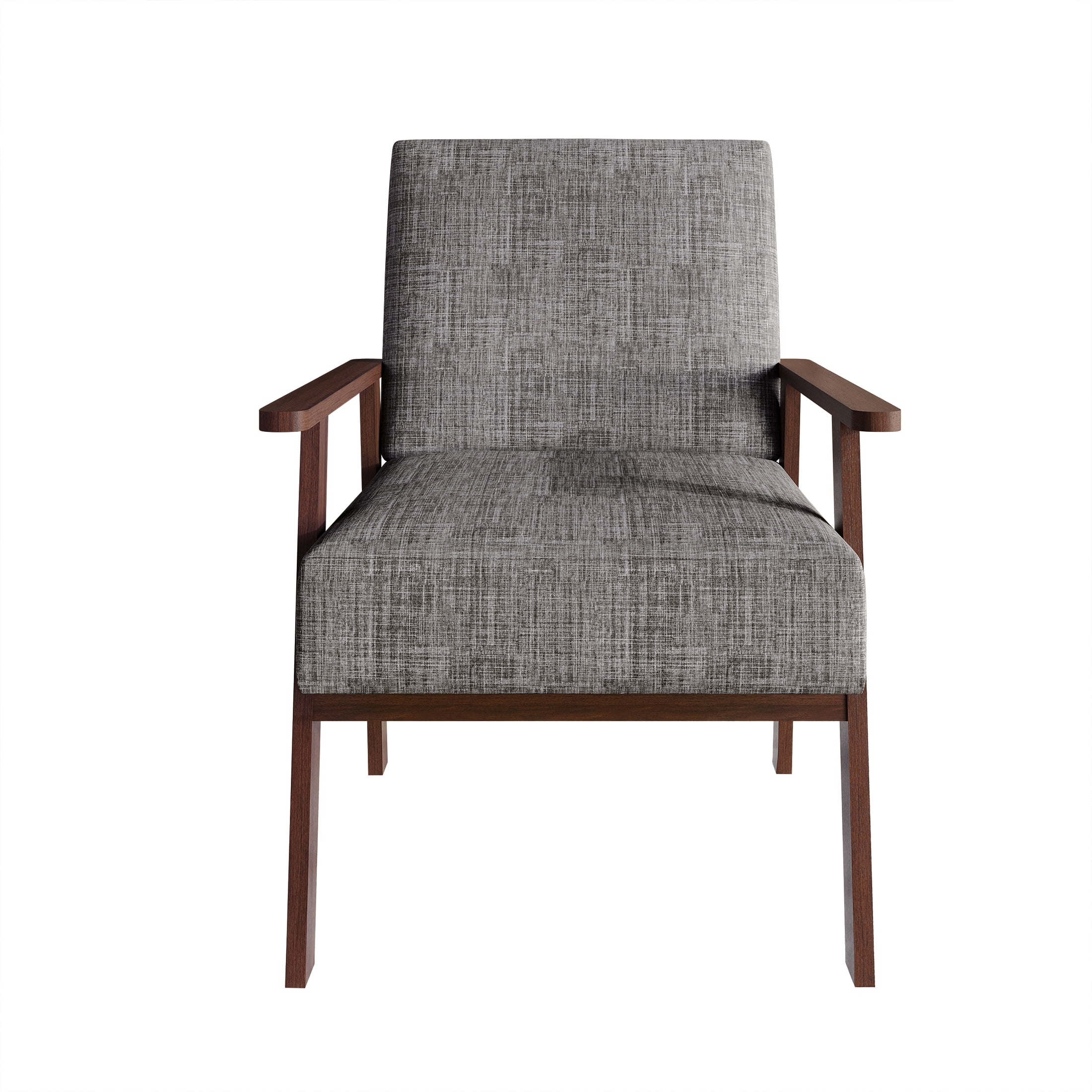 Castle Place Contemporary Accent Chair, Light Grey
