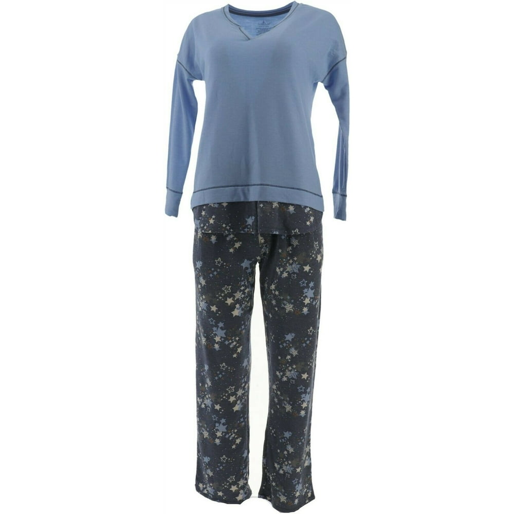 ClimateRight by Cuddl Duds - Cuddl Duds Petite Comfortwear Novelty Pajama Set Women's A310294 ...