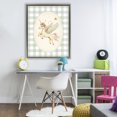 thumbnail image 3 of Stupell Industries Cottage Winged Unicorn over Green Gingham Gray Floating Frame Canvas Art, 25 x 31, by Arlington Prints, 3 of 8