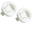 thumbnail image 1 of Bateau Flush Pull Slam Lock Hatch Rond Pull Lock Blanc Plastique Rond pour RV Bateau Pont Marin Hatch 1/4" Quincaillerie Armoire de Porte Pack de 2PCS, 1 of 6