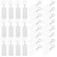 thumbnail image 5 of Masteelf 60pcs Clear Acrylic Keychain Blanks Rectangle Acrylic Keychain Blank Clear Keyring Blanks Transparent Keychain Pendants for DIY Projects Crafts, 5 of 8