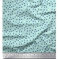 thumbnail image 1 of Soimoi Japan Crepe Satin Fabric Dot & Floral Shirting Print Fabric by The Yard 42 Inch Wide, 1 of 1