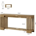 thumbnail image 2 of Tribesigns Table d'Entrée Extra Long de 70,9 Po, Console de Canapé Style Ferme à 2 Niveaux, 2 of 5