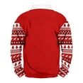 thumbnail image 3 of Yiaimeir Men's Christmas Pullover Sweatshirt Long Sleeve Button Up Casual Holiday Top with Festive Print and Comfortable Fit, 3 of 3
