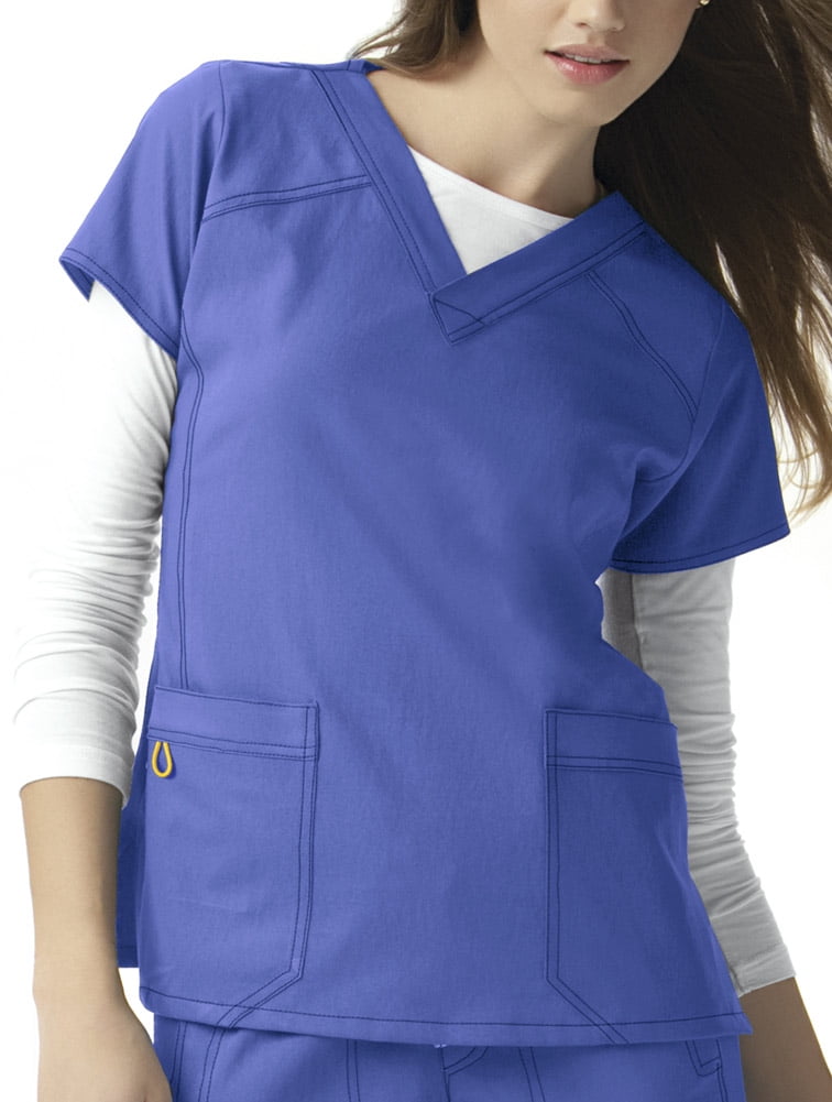WonderWink Sporty V-Neck Top Scrub Top 
