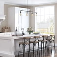 thumbnail image 5 of LNC 4-Lights Rustic Farmhouse Matte Black Linear Kitchen Island Lighting for Chandelier, 5 of 10