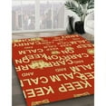 thumbnail image 3 of Ahgly Company Machine Washable Indoor Round Transitional Orange Area Rugs, 4' Round, 3 of 7