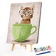 thumbnail image 2 of Pintura por números Cuadros de lienzo al óleo DIY Gato de dibujos animados Kit pintado a mano Obra de arte Likrtyny Arte deco, 2 of 9