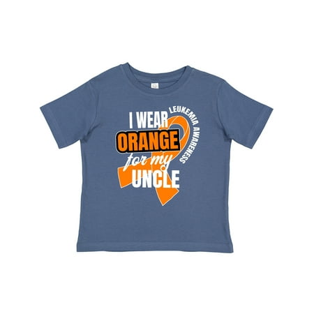 

Inktastic I Wear Orange for My Uncle Leukemia Awareness Gift Toddler Boy or Toddler Girl T-Shirt