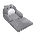thumbnail image 4 of Sofá plegable para niños, suave y transpirable, con diseño de animales de dibujos animados, con reposabrazos para sala de estar, dormitorio, gris y blanco, 2 capas, 4 of 14