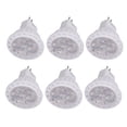 thumbnail image 1 of 6pcs 360LM LED Light Bulbs MR11 4W 12V Spot Light Bulbs with GU4 Bi Pin Base for Home Hotel Warm Light 3000K, 1 of 9