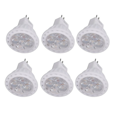 

2024 6pcs 360LM LED Light Bulbs MR11 4W 12V Spot Light Bulbs with GU4 Bi Pin Base for Home Hotel Warm Light 3000K