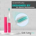 thumbnail image 3 of Dale Audrey Quick Sonic Battery Powered Toothbrush, Pink, All Ages, Travel, Soft Bristle for Deep Cleaning, 3 of 6