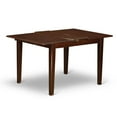 thumbnail image 2 of East West Furniture Norfolk 3-piece Wood Table and Dinette Chair Set in Mahogany, 2 of 5