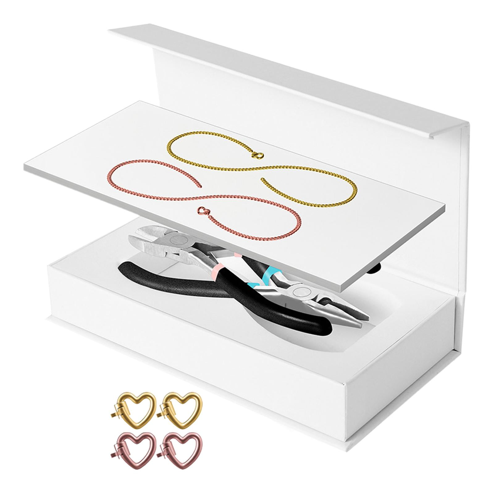 Milageto Permanent Bracelet Kit Bracelet Making for Couples for Summer Valentines Gold 1 Rose Gold
