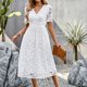 thumbnail image 4 of Faldas largas Vestido ajustado Suelto Mujer Estilo casual Cremallera Traje de vacaciones (Blanco S) Cgtredaw Blanco T S para Mujer, 4 of 7