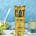 thumbnail image 5 of Athenstics Yellow CAT 1R 1807 Engine Oil Filter Advanced High Efficiency Caterpillar Tumbler 20 Oz,Gifts For C.A.T Lover, Caterpillar Tumbler, Double Wall Insulated Cups With Lids, With Straws, 5 of 6