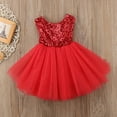 thumbnail image 2 of Musuos Baby Girls Sleeveless Sequin Dress Princess Mesh Stitching Dresses, 2 of 3